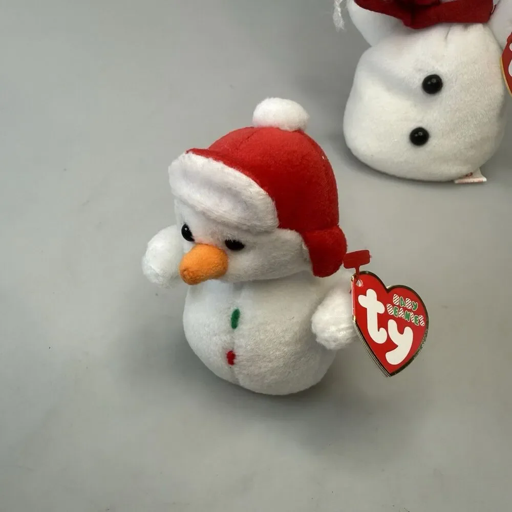 Ty Jingle Beanies Lot 5 Jinglepup Snowball Cottonball Snowcap Elfonzo NEW